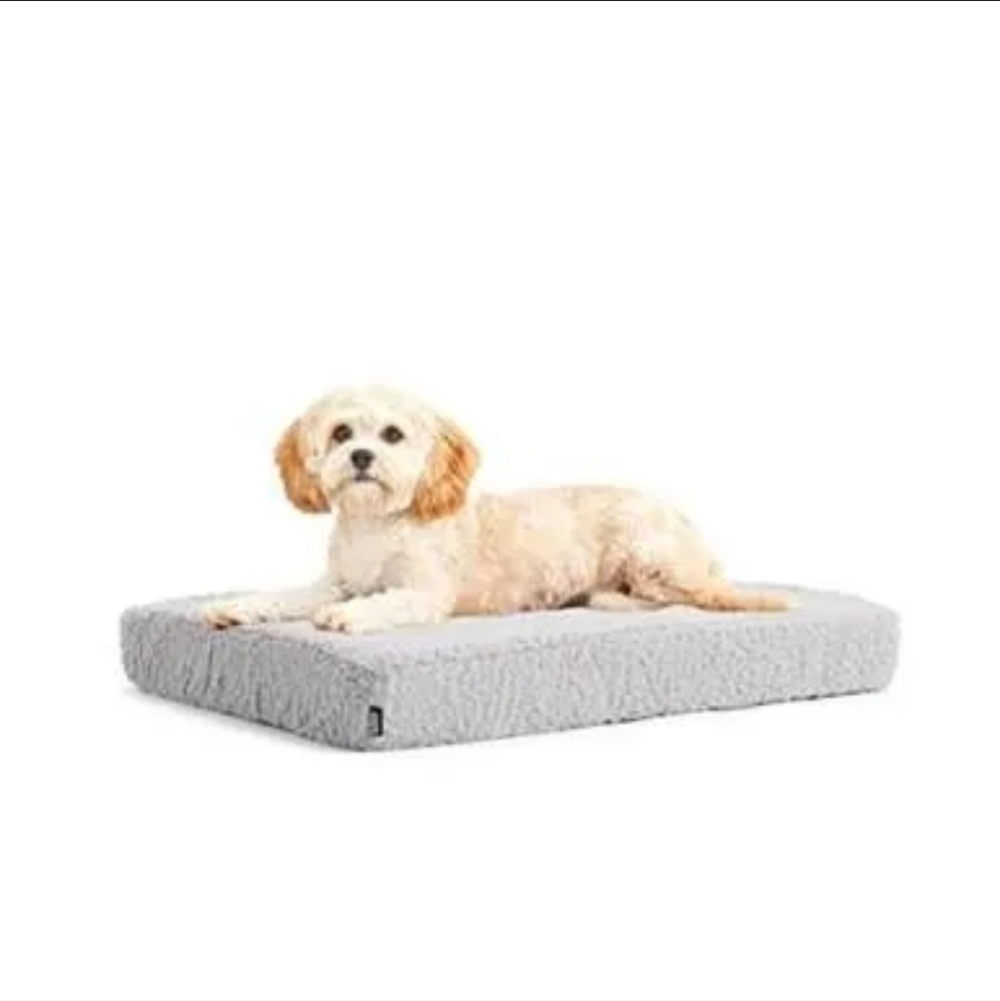 Bark Orthopedic Memory Foam Dog Bed with Light Grey Cover